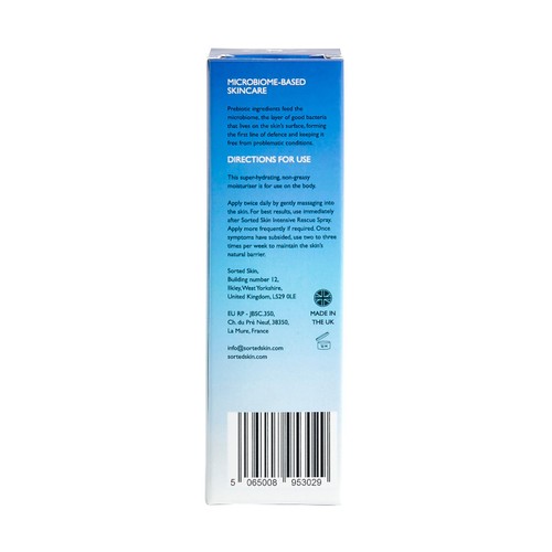 Sorted Skin Intensive Rescue Body Moisturiser- Prebiotic Microbiome Based
