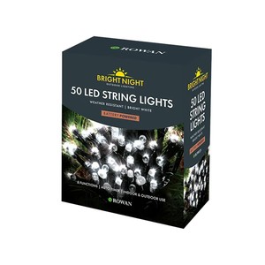 Bright Night 100 LED Solar String Lights Warm White