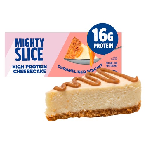 Mighty Slice High Protein Caramelised Biscuit Cheesecake Slice