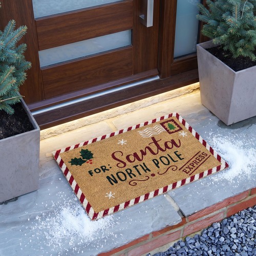 Mighty Mats Christmas Coir Santa Letter 40x60cm