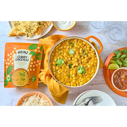 Heinz Curry Chickpeas with Coconut and Spinach