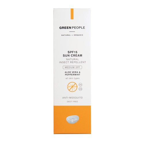 Green People SPF15 Sun Cream With Insect Repellent