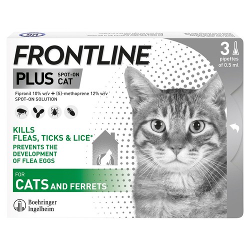 FRONTLINE Plus Flea & Tick Treatment Cat