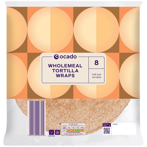 Ocado Wholemeal Tortilla Wraps