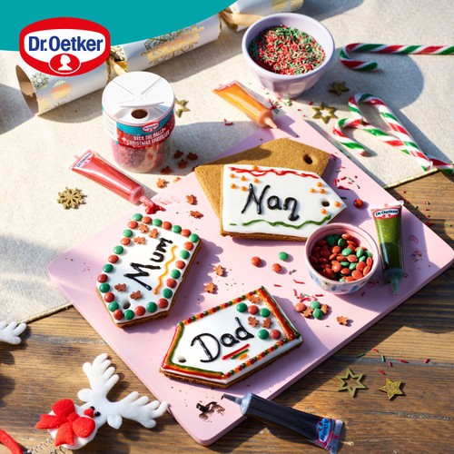 Dr. Oetker Christmas Red & Green 4 Cell Sprinkles Mix