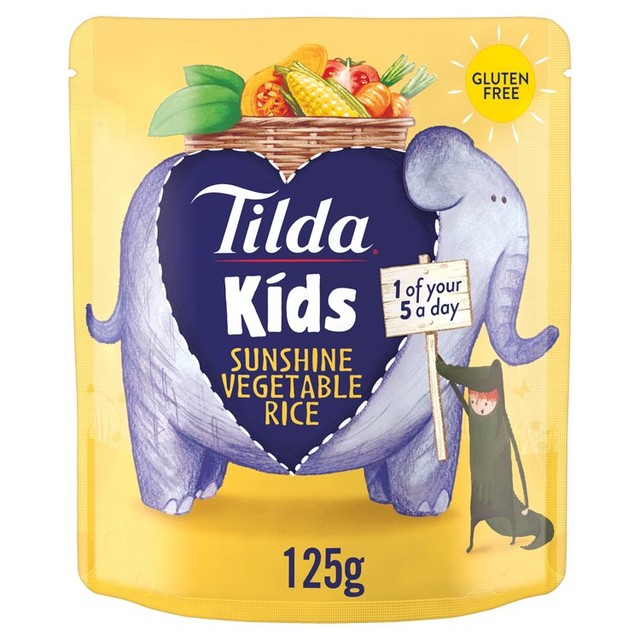 Tilda Kids Sunshine Vegetable Rice Children's Rice Meal 125g