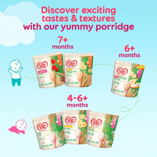 Cow Gate Banana Wholegrain Porridge Baby Cereal 7+ Months Ocado