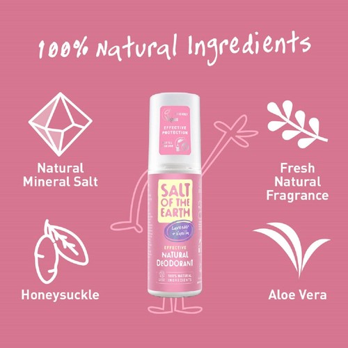 Salt of the Earth Natural Spray Deodorant Lavender & Vanilla