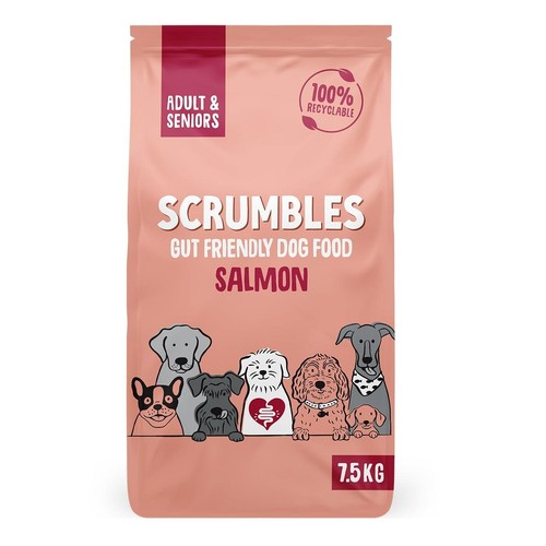 Scrumbles Adult and Seniors Grain Free Salmon Dry Dog Food 
