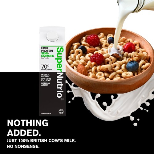 SuperNutrio High Protein Fresh Semi Skimmed Milk