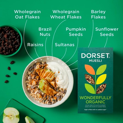 Dorset Cereals Wonderfully Organic Muesli Breakfast Cereal