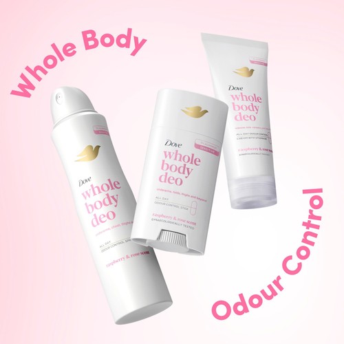 Dove Women 48h Whole Body Deodorant Raspberry & Rose
