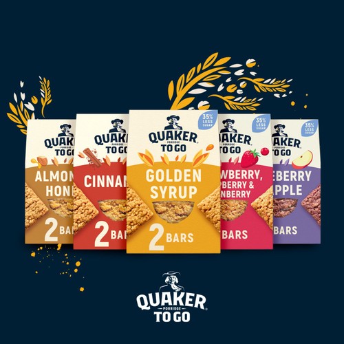 Quaker Porridge To Go Cinnamon Breakfast Bars