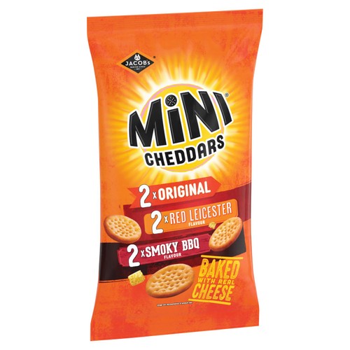 Jacob's Mini Cheddars Variety Multipack Baked Snacks