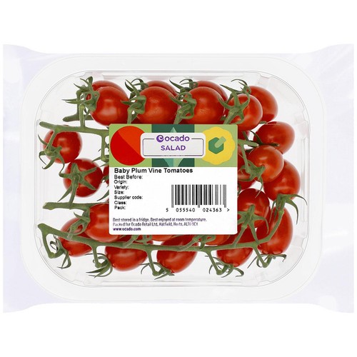 Ocado Baby Plum Tomatoes On The Vine