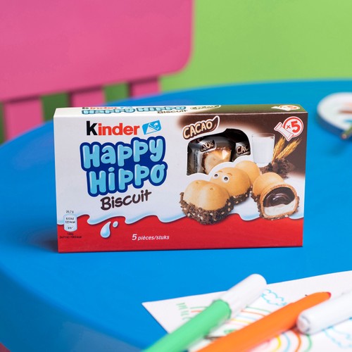 Kinder Happy Hippo Milk & Cocoa Cream Biscuits