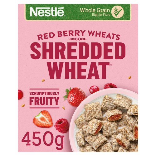 Shredded Wheat Bitesize Red Berry Wheats Breakfast Cereal