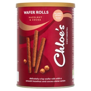 Chloe's Hazelnut & Cocoa Wafer Rolls