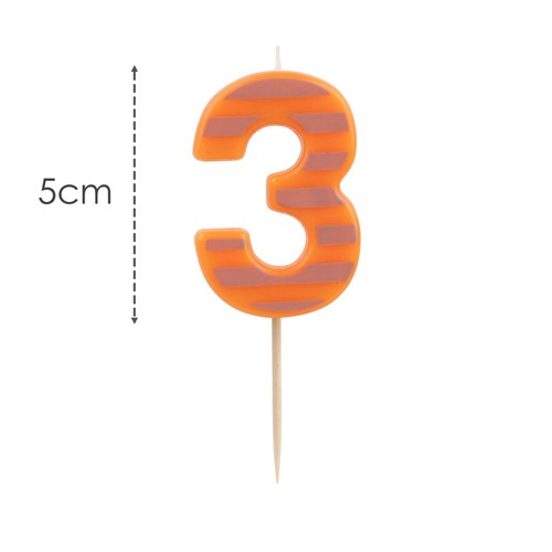 Table Fun Number 3 Candle