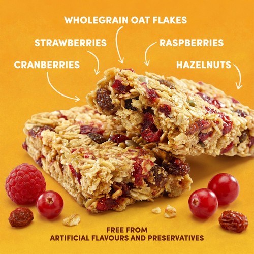 Jordans Frusli Juicy Red Berry Chewy Cereal Bars