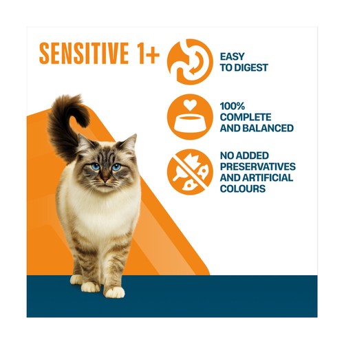 Perfect Fit Advanced Nutrition Sensitive Complete Dry Cat Food Turkey 