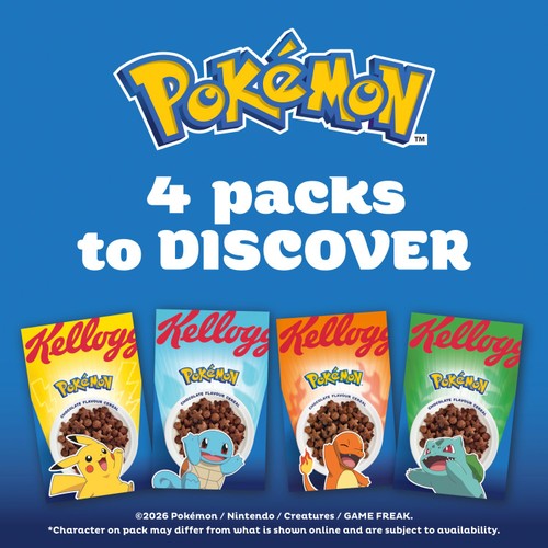 Kellogg's Pokemon Chocolate Cereal