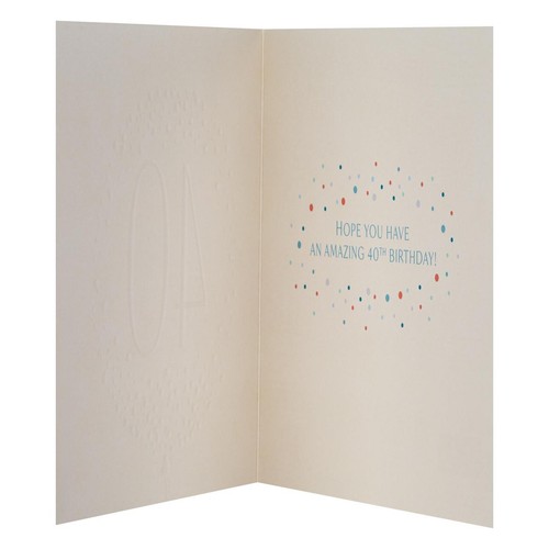 M&S 40th Birthday Card