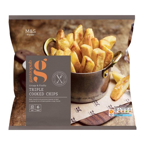 M&S Gastropub Triple Cooked Chips Frozen
