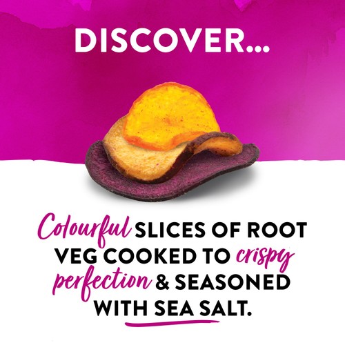 EMILY Veg Crisps Rainbow Roots Sweet Potato, Carrot & Beetroot 