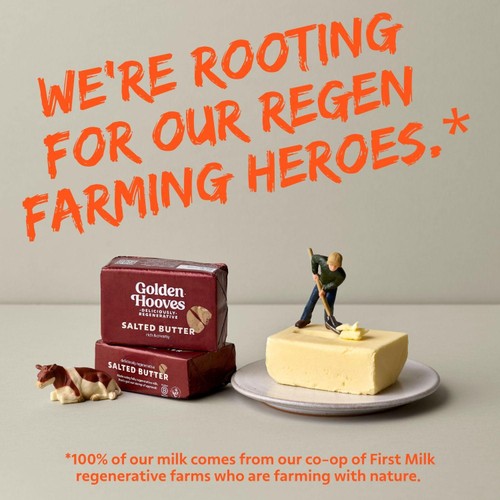 Golden Hooves regenerative Salted Butter