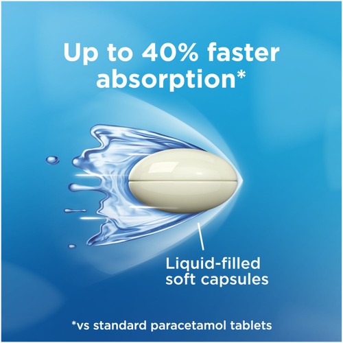 Panadol Paracetamol 500mg Liquid Capsules