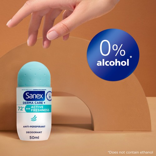 Sanex Derma Care+ Active Freshness 72-Hour Antiperspirant Roll-On Deodorant