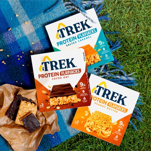 TREK Peanut Butter Protein Flapjacks