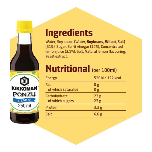 Ponzu Citrus Seasoned Soy Sauce Lemon