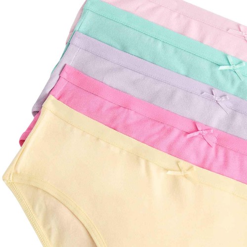M&S Girls Cotton with Stretch Knickers, 8-9 Years, Multi