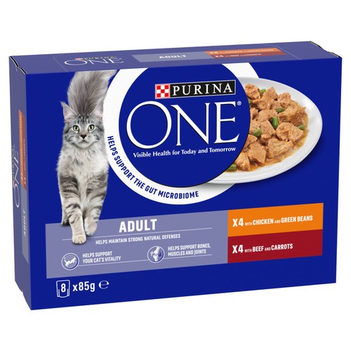 Purina One Mini Fillets Chicken & Beef Wet Cat Food