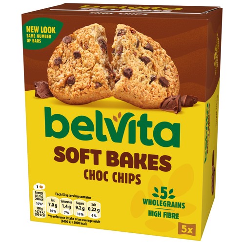 Belvita Choc Chips Soft Bakes Breakfast Biscuits