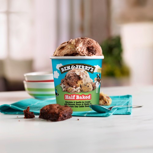 Ben & Jerry's Half Baked Chocolate & Vanilla Ice Cream Tub