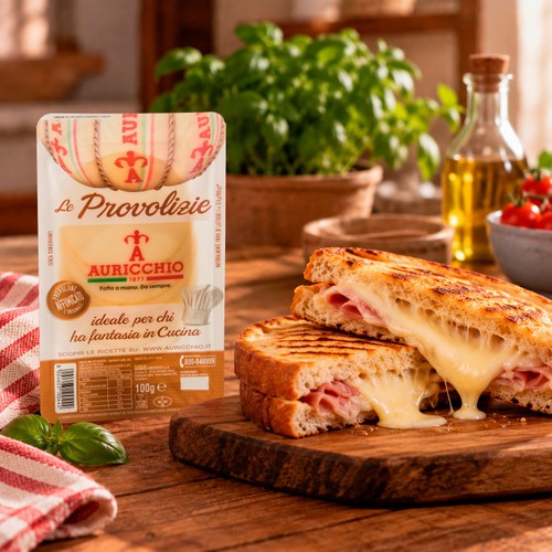 Auricchio Smoked Provolone Thin Cheese Slices