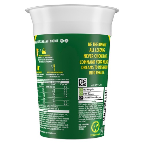 King Pot Noodle Chicken & Mushroom
