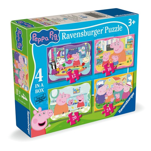 Ravensburger Peppa Pig 4 in a Box Jigsaw Puzzles