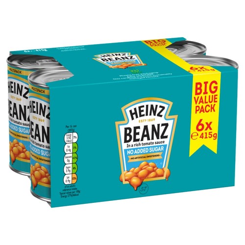 Heinz No Added Sugar Tinned Baked Beans