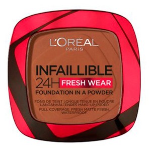 L'Oreal Paris Infallible 24H Foundation in a Powder, Shade 375 Deep Amber
