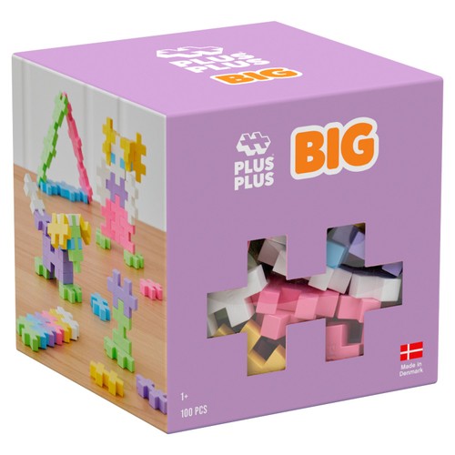Plus-Plus Big Pastel 100pc Colour Mix