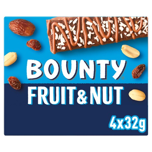 Bounty Fruit & Nut Milk Chocolate Snack Bars Multipack