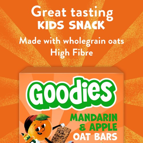 Goodies Kids Snack Mandarin & Apple Oaty Bars Multipack