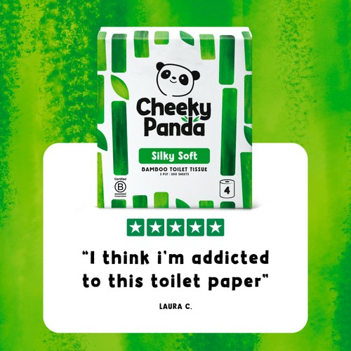 Cheeky Panda Natural Bamboo Toilet Tissue 