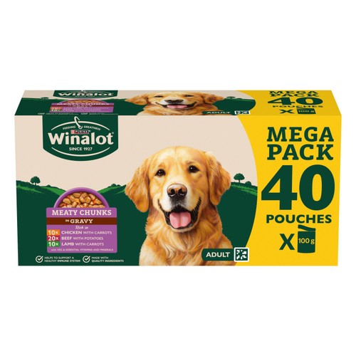 Winalot Meaty Chunks Mixed in Gravy Wet Dog Food 