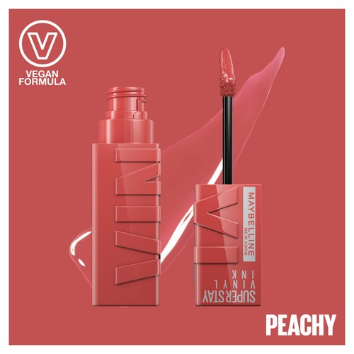 Maybelline Vinyl Ink Long Lasting Liquid Lipstick, Shine Finish, 15 Peachy