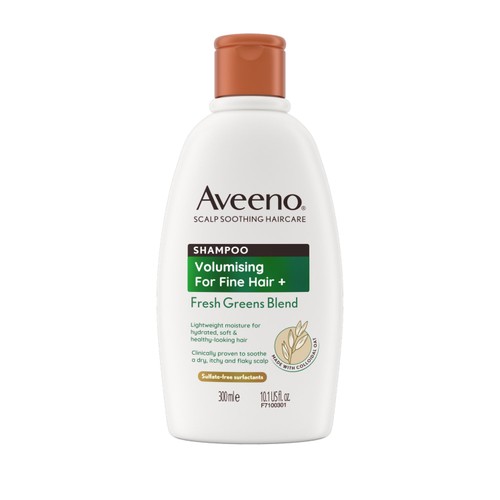 Aveeno Scalp Soothing Volumising Fresh Greens Shampoo for Fine Hair